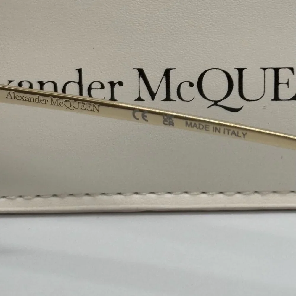 NEW AM0412S 002 ALEXANDER MCQUEEN SHIELD UNISEX SUNGLASSES